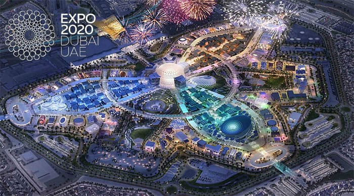 Dubai Expo 2020 night