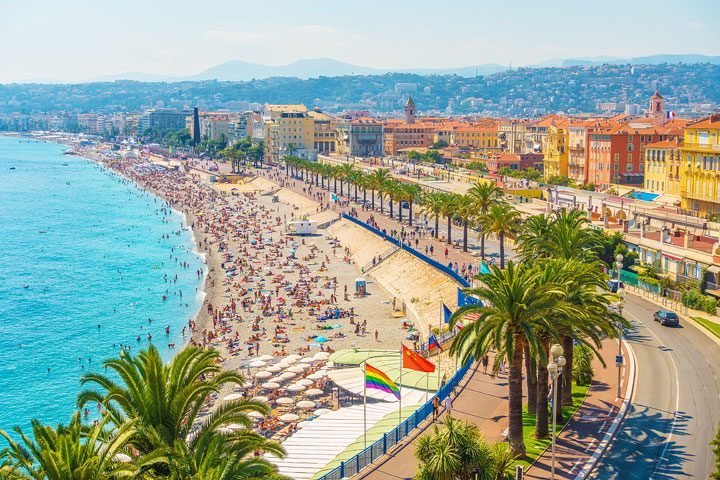 Nice France beach