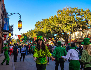 Savannah geogia saint patrick celebration